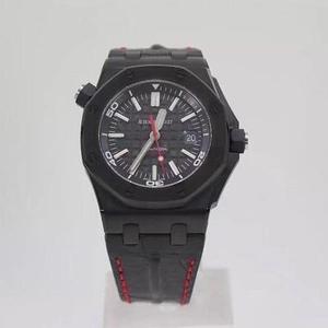 Jf boutique Audemars Piguet 15703 special limited edition black case red needle rubber strap automatic mechanical movement men's watch