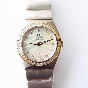 3s Omega Constellation Series 27mm Quartz Watch er udstyret med den originale Omega 1376 specialbevægelse for første gang (bevægelsen er den samme som den oprindelige)