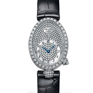 Opgraderet version af Breguet Queen of Napoli 8928BB/8D/944/DD0D damer se mor-of-pearl ansigt diamant damer ur