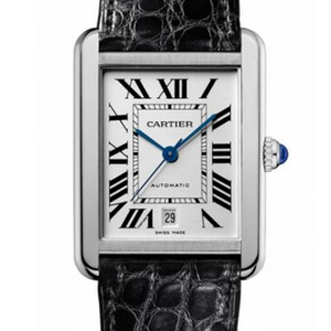 Cartier tank serie W5200027 ur størrelse 31x41mm herrebælte mekanisk ur