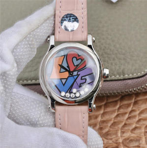 YF Chopard HAPPY DIAMONDS farverige serie 278559-3020 automatiske mekaniske bevægelse damer ur
