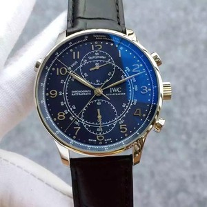 IWC portugisiske Kronograf Chronograph Sekunder Series Mekanisk Mænds Watch med Shanghai 7750 Kronograf Bevægelse
