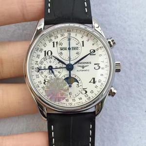 JF Boutique LG Longines Master's Otte-Hånd Moon Phase 7751 Movement Full Function Den bedste super replika på markedet