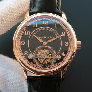 LH Lange 1815 serie 730.32 sandblæst limited edition manuel tourbillon bevægelse mænds ur