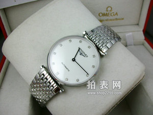 Longines Jialan serie shell ansigt diamant skala to nåle automatisk mekanisk mænds ur