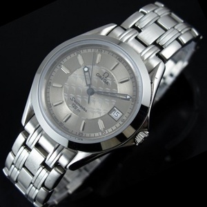 Swiss Swiss Omega OMEGA Seamaster Series Silver Grey Noodle Ding Scale Automatic Mechanical Men's Watch