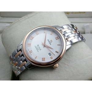 Swiss Omega Diefei 18K Rose Gold Automatic Mechanical Transparent Roman Index Men's Watch Men's Watch