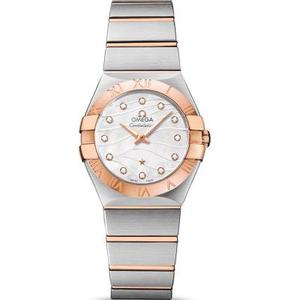 3s fabrik perfekt replika Omega Constellation serie 123.20.27.60.55.006 damer kvarts ur