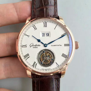 En til en kopi Glashütte Tourbillon mekaniske herreur senator Tourbillon Barcelona 2017