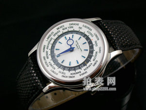 Patek Philippe Mænds Watch World Time Blå Overflade Kort Automatisk Mekanisk Gennem Bottom Mænds Watch