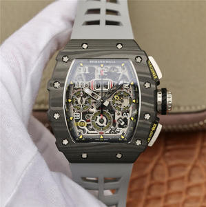 KV Richard Mille Miller RM11-03 Series Mænds Mekanisk Watch (Gray Strap)