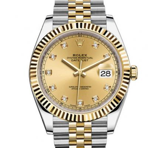 DJ Rolex 126333 Dato Just Watch Room Gold Five-Bead Belt 41MM Classic Oyster Perpetual Datejust Super CopyN Factory Rolex Datejust 41MM New Edition Folding Buckle Black Noodle Ding Mænds Mekanisk Watch (Gold Type)