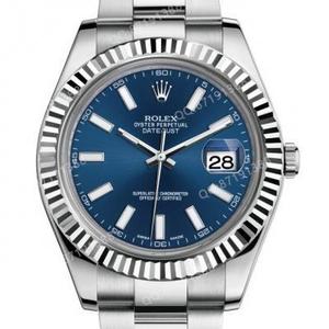 Rolex Datejust Series 116334-72210 Blue Plate Watch 41 Mænds Automatiske Mekaniske Mænds Watch Blue Face N Factory New