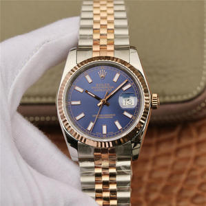 Den Rolex Datejust 36mm Rose Gold 14k Gold Covered Series Unisex Watch Automatisk mekanisk bevægelse