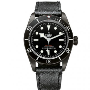 ZF Factory Tudor Arv Series m79230dk-Antikke læderrem Lille sort blomst Mænds Watch Watch Original Mold