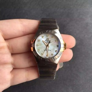 V6 Factory Omega Constellation Series Damer Mekanisk Watch 27mm
