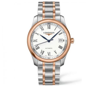 V9 Factory Watch Longines Master Series Tre-hånds L2.793.5.11.7 Kalender Model Rose Gold White