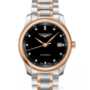 V9 Factory Watch Longines Master Series tre-hånds L2.793.5.57.7 Kalender Style Rose Gold Sort