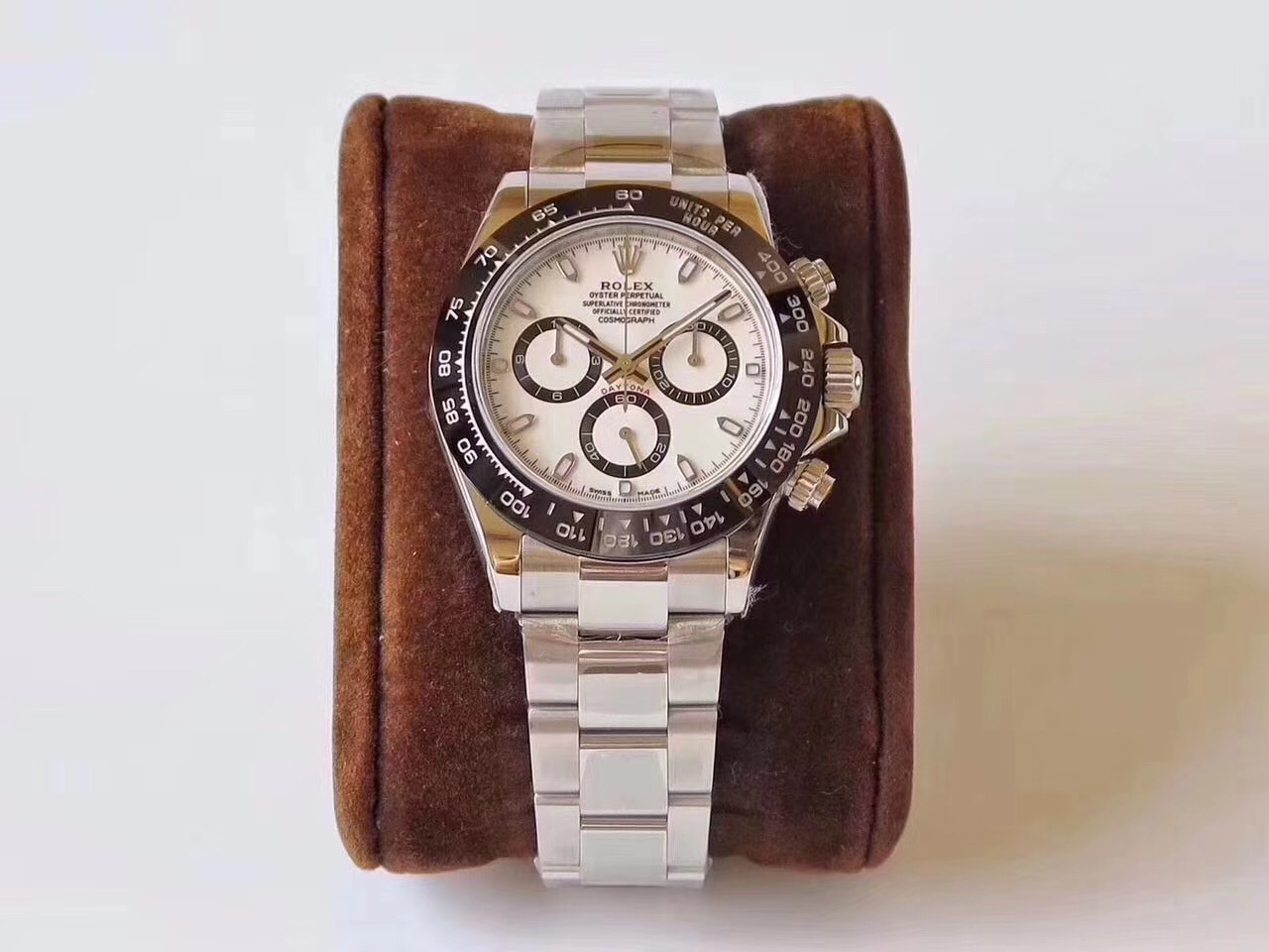 AR Factory Rolex Cosmograph Daytona-serien 116500LN-78590 White Plate Watch - Klik på billedet for at lukke