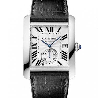 BF fabrikken Cartier tank serie diamant Andy Lau Samme mekaniske mænds ur hvide ansigt model - Klik på billedet for at lukke
