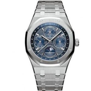 JF Audemars Piguet Royal Oak 26574ST. OO.1220ST.02 Chronograph vollautomatisches mechanisches blaues Flächenmodell mit kompletten Funktionen