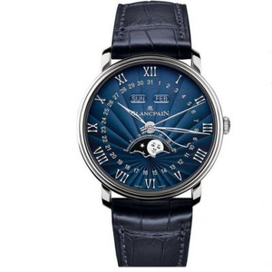 OM Blancpain 6654 Moon Phase Display Serie Die stärkste V2 verbesserte Version Blancpain Villeret Classic 6654