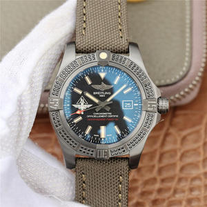 TW Breitling Avengers Amsel mit schwarzen Diamanten Original Titan Fall Herren mechanische Uhr Nylon Armband
