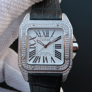 v6 Cartier Santos W20126X8 Damen automatische mechanische Uhr