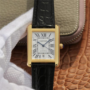 Cartier Tank Serie W5200027 Uhr Uhr Größe 31x41mm Herrengürtel mechanische Uhr