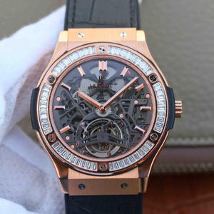 TF Hublot (Hengbao) HUBLOT Serie trendige Herren glänzend T Diamant mechanische Uhr rose gold