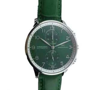 YL Fabrik IWC Brand neue IWC portugiesische portugiesische Herren mechanische Uhr 150. Jahrestag neueste Version grüne Oberfläche