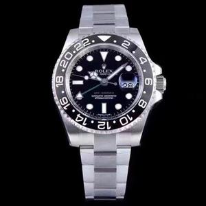 Rolex Vollgolden Water Ghost v7 Version, Modell: 116618LB-0003 schwarze Platte, automatisches mechanisches Uhrwerk ETA2836, 40 Millimeter gerade
