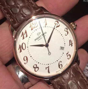 MKS Jaquet Droz arabische Ziffern Herren mechanische Uhr importiert mechanische Uhr Alligator Lederarmband