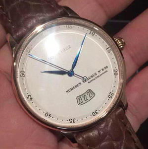 MKS Jaquet Droz Herren mechanische Uhr große Datum Modell importiert mechanische Uhr Alligator Lederarmband