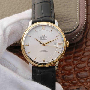 TW Omega De Ville Serie 18k Gold Herren Mechanische Uhr Neue Die Fei