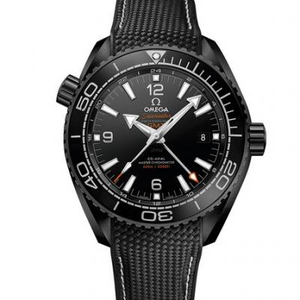 VS Factory Omega 215.92.46.22.01.001 alle schwarzen Keramik Ozean Universum 600m "Deep Sea Black" mechanische Uhr