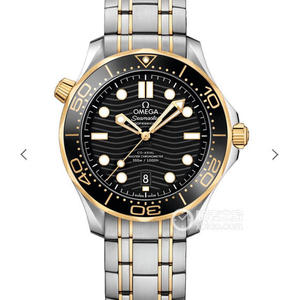 VS Omega Seamaster 300M Serie 210.20.42.20.01.002 Gold Automatischemechanische Uhr Herrenuhr