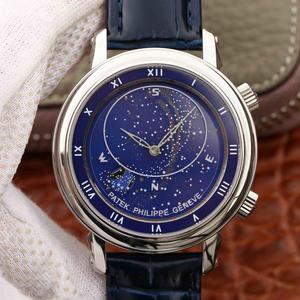 Patek Philippe aktualisierte Version von Sternenhimmel 5102 Himmel und Mond Genf Himmel Serie mechanische Uhr Top Replik Uhr
