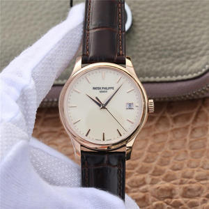 Die Uhr der ZF Patek Philippe Classical Series 5227 ist auf der Bühne! Extrem elegantes Herrenarmband aus Leder mit automatischem mechanischem Uhrwerk