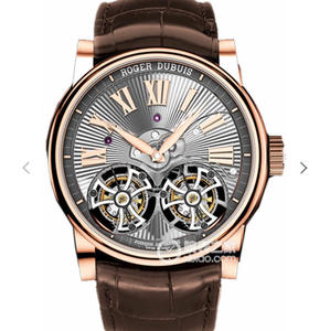 [JB Factory True Double Tourbillon] Roger Dubuis HOMMAGE (Tribute Serie) RDDBHO0563 Paare Die Top Tourbillon Uhr war geboren, ausgestattet mit .