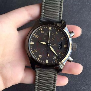 ZF Factory IWC Pilot hochfestKeramik Fall poliert Keramik Fall mechanische Uhr