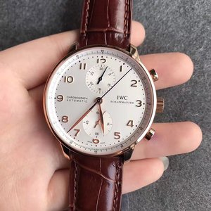 ZF Factory IWC Portugiesischchronograph Ultradünne V2 Upgraded Edition Gold Shell Jinding Mechanische Uhr