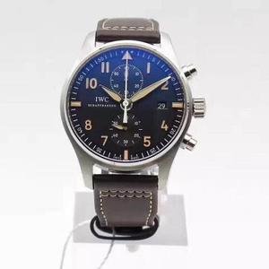 ZF Factory IWC Spitfire Chronograph Automatik Chronograph Herrenuhr (Schwarzes Gesicht)