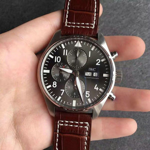 Zf-Werk IWC 377719 Spitfire Grau-Oberflächen-Technologie wieder aufgerüstet