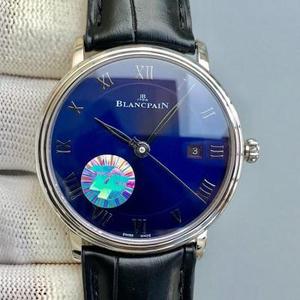 ZF Factory Blancpain 6551-1127-55B Weidennadel Roman Index Herren Mechanische Uhr Blaue Oberfläche