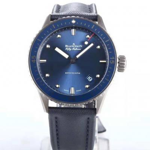 ZF produziert die mechanische Uhr Blancpain 50 Bathyscaphe ZF50 sucht tauchfähig, was Es Ihnen sicherlich ermöglicht, der Kernrichtung zu folgen