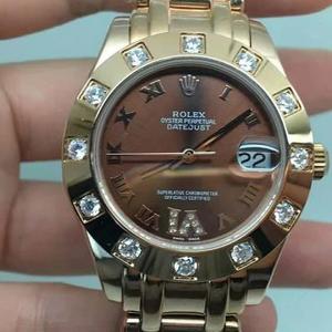 BP produjo el modelo de mujer, Rolex Datejust DateJust correa de acero inoxidable mecánico automático de diamantes para mujer