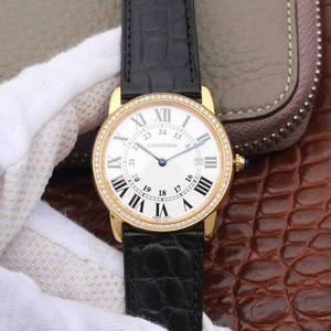 K11 fábrica Cartier London serie reloj de pareja original molde abierto macho 36mm hembra 29.5mm viene con correa de cuero de cocodrilo real