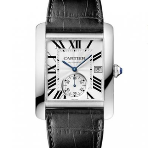 BF fábrica Cartier tanque serie diamante Andy Lau El mismo reloj mecánico hombre modelo de cara blanca