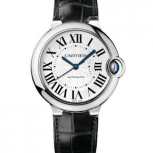 Cartier globo azul W6900556 señoras reloj mecánico